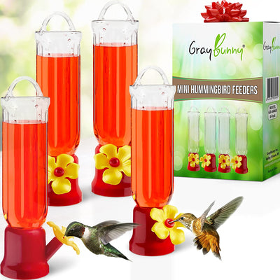 4 Pack Hummingbird Feeders for Outdoor Hanging