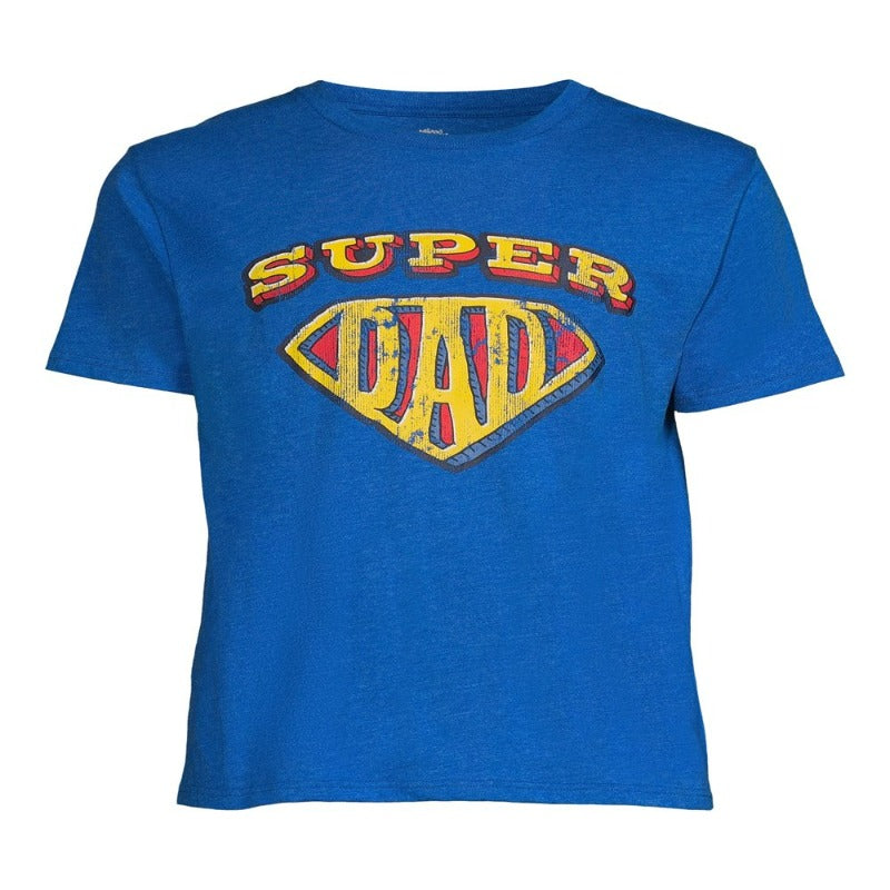 Father's Day Super Dad Men's & Big Men's Graphic Tee, Size S-3XL