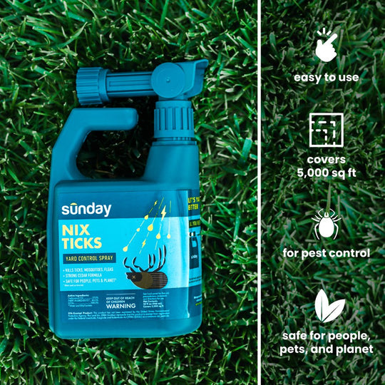 Nix Ticks Plant-Based Bug Control Spray & Repellent