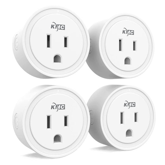 4-Pack Smart Plug Mini Wi-Fi Outlets for Smart Home, Remote Control Lights and Devices from Anywhere, No Hub Required