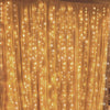  300 LED Window Curtain String Lights For  Wedding, Party, Home, Garden, Bedroom, Warm White