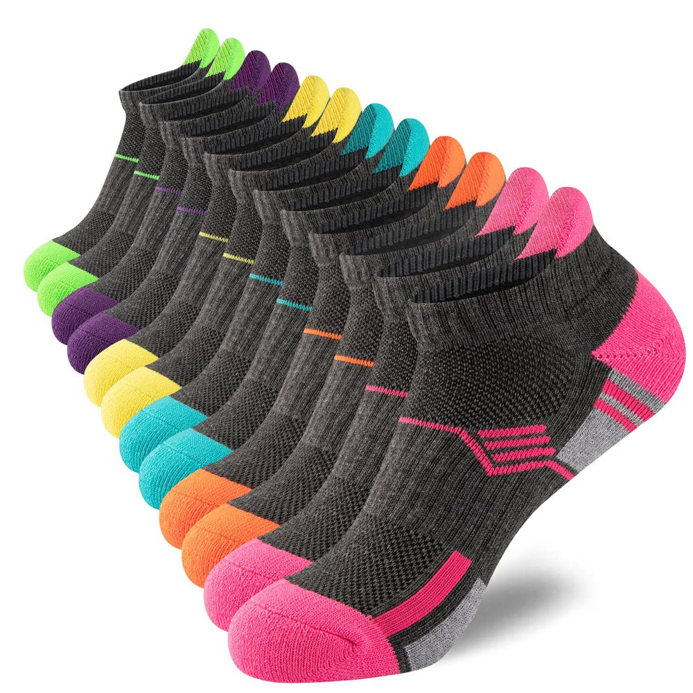 Womens Ankle Socks Performance Low Cut Athletic Socks 6 Pairs