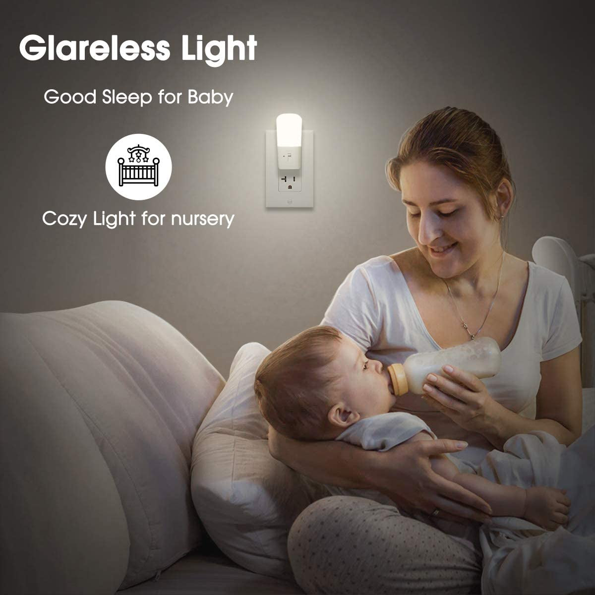 Plug in LED Night Light Dusk to Dawn Light 2 Pack