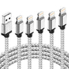 5 Pack Lightning Cable Long 3/3/6/6/10FT for iPhone 