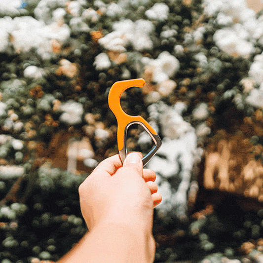 hoo(key)™  - The Only Patented Antimicrobial Silicone No-Touch Keychain Tool