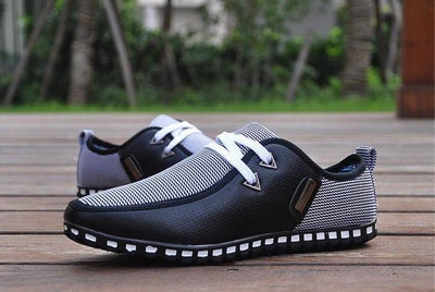 Casual Breathable Lace Up Slip-On Loafers