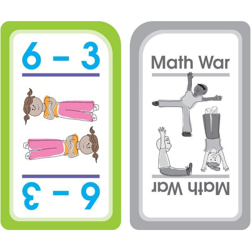 Math War Addition & Subtraction Game Cards