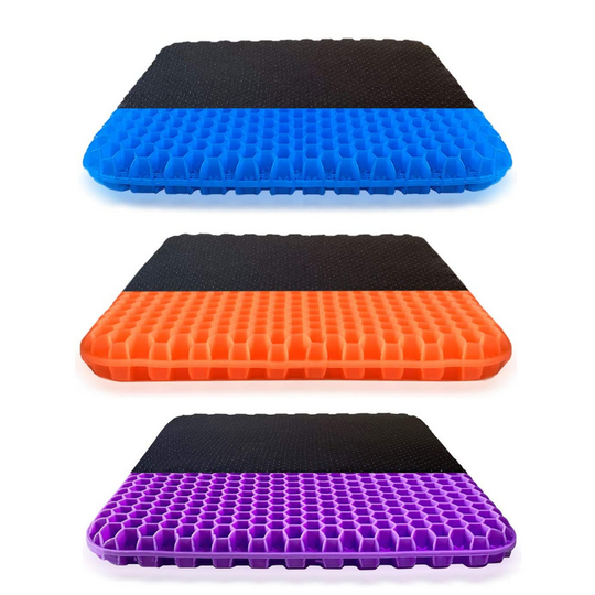Gel Seat Cushion - Enhanced Double Non-Slip Seat Cushion for Tailbone Pain Relief