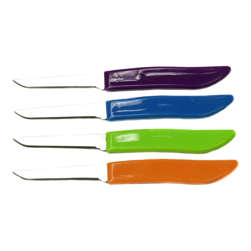 Chef Craft Select Paring Knife Set, 2.5 inch Blade 8 inch in Length 4 Piece, Assorted