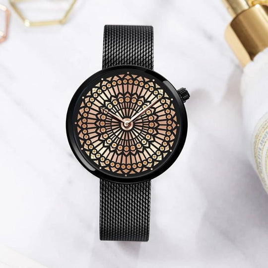 Women's Full Steel Mesh Strap Waterproof Watch