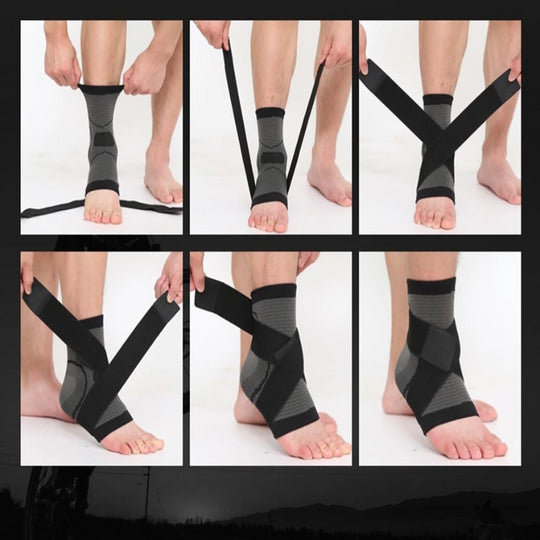 Elastic Adjustable Nylon Ankle Support Strap Brace