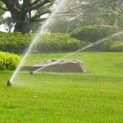 In Use 1/2" to 3/4" Female Plastic Pop Up Lawn Sprinkler Head