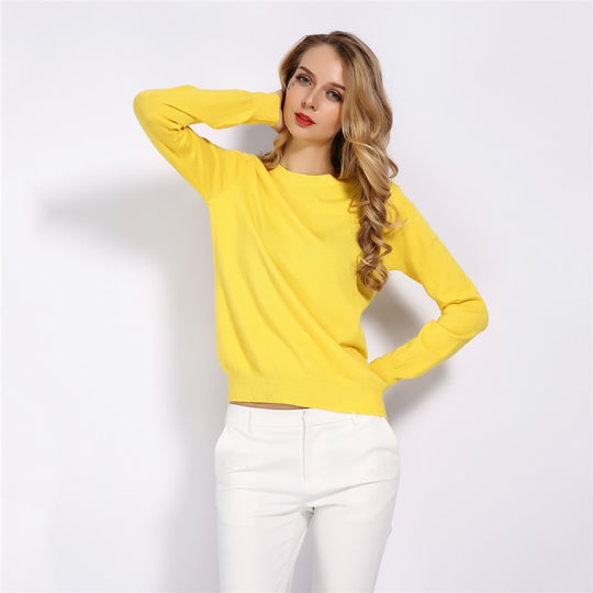 Women's Soft Stretch Knit Pullover Sweater