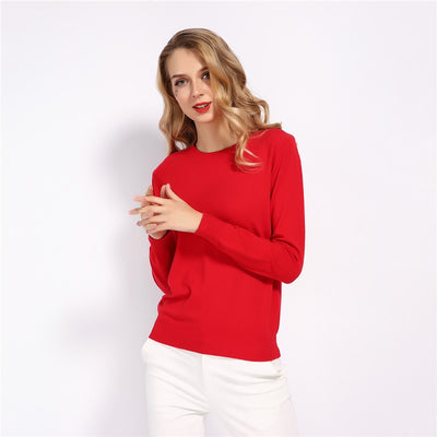Women's Soft Stretch Knit Pullover Sweater