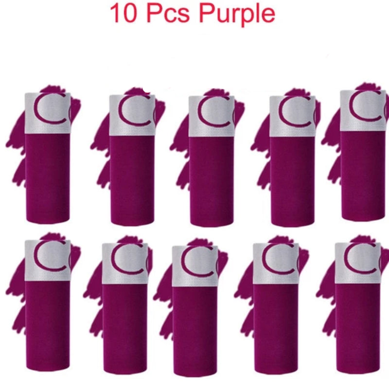 Purple Men's Boxer Briefs Underwear 10 Pack