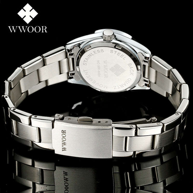New Luxury Brand Women's Quartz Watch Date Day Clock Stainless Steel Watch Ladies Fashion Casual Watch Women Wrist Watches