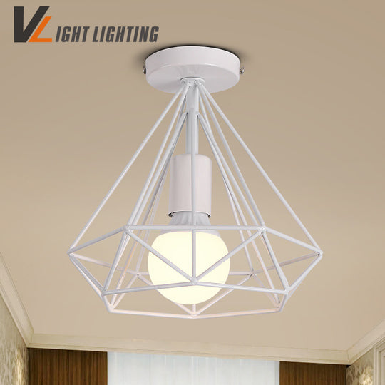 Modern Minimalist Birdcage Ceiling Lighting Decoratives