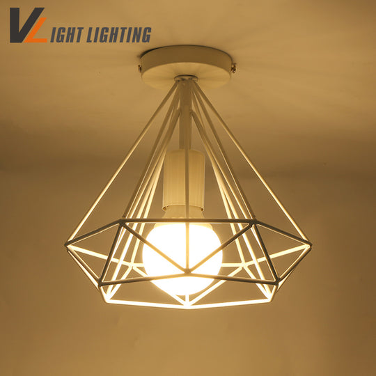 Modern Minimalist Birdcage Ceiling Lighting Decoratives