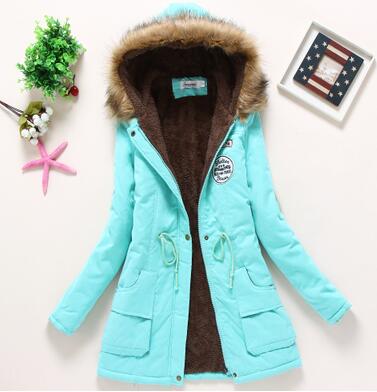 Women's Casual Warm Thick Hooded Parka Jacket