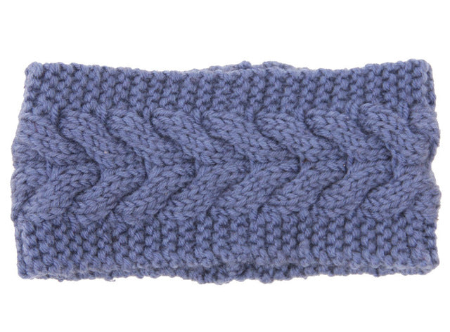 Solid Wide Knitting Woolen Headband