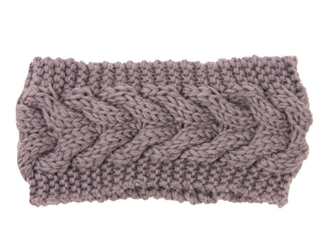 Solid Wide Knitting Woolen Headband