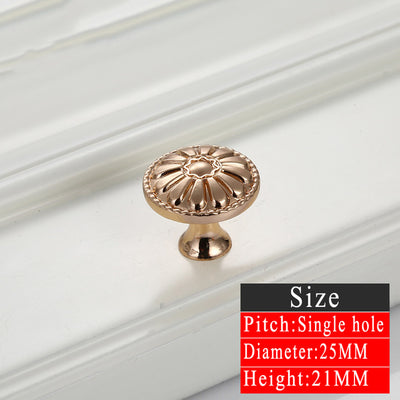 5pcs Gold Door Handles Noble Drawer Pulls Kitchen Cabinet Knobs and Handles Fittings for Furniture Handles Hardware Accessories