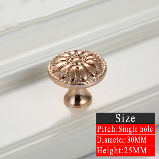 5pcs Gold Door Handles Noble Drawer Pulls Kitchen Cabinet Knobs and Handles Fittings for Furniture Handles Hardware Accessories