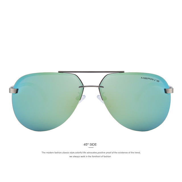 MERRY'S Brand Men 100% Polarized Aluminum Alloy Frame Sunglasses Fashion Men's Driving Sunglasses S'8281