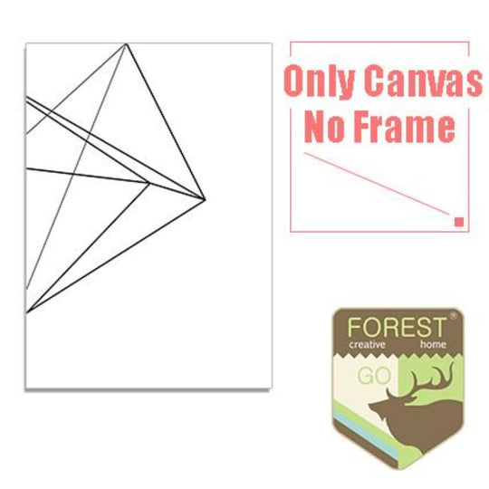 Geometric Abstract Wall Picture Canvas Painting