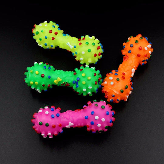 Dog Polka Dot Squeaky Toy