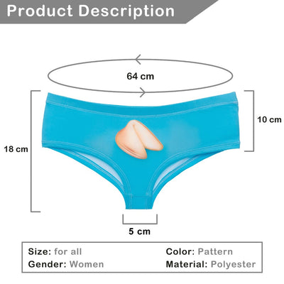 3D printing food fortune cookie cute panties  briefs underwear intimates women