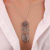Retro Bohemian Dream Catcher Pendant Chain Necklace Gift Ladies Tassel Feather Pendant Necklace Jewelry Choker