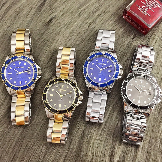 Men's Full Stainless Steel Jacket Luxury Wristwatch