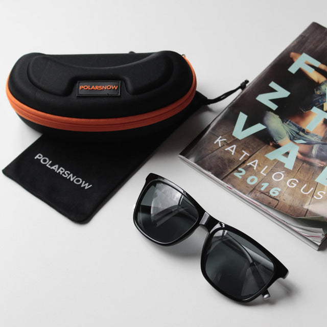 POLARSNOW Aluminum+TR90 Sunglasses Men Polarized Brand Designer Points Women/Men Vintage Eyewear Driving Sun Glasses