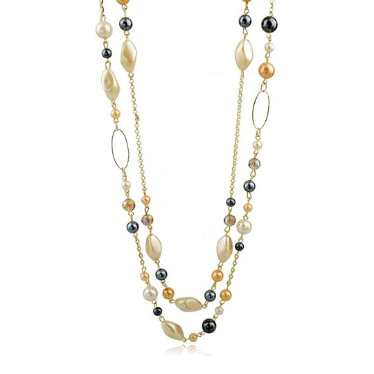 CHICVIE Natural Stone Love Bead Necklaces for Woman Gold Color Chain Statement Vintage Accessories Ethnic Jewelry New Bijouterie