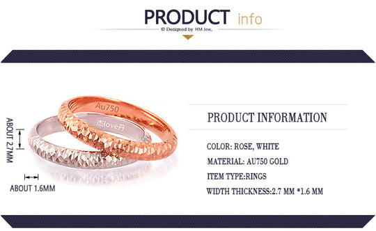 Uni  18k Pure Gold Ring