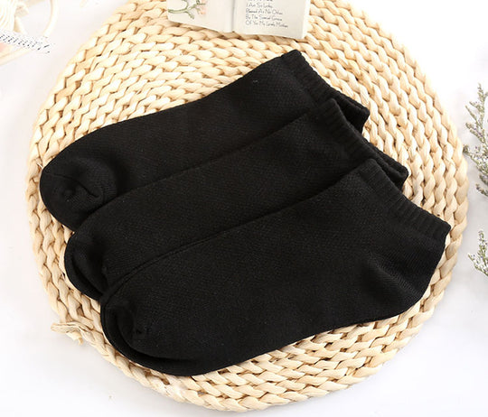 10 Pairs: Women's Solid Mesh Invisible Ankle Socks