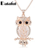 Stylish Gallant Sparkling Owl Crystal Charming Flossy Necklaces & Pendants Necklace For Women M099