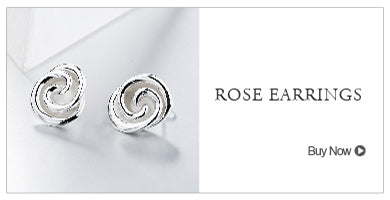 SA SILVERAGE Real 925 Sterling Silver Rose Wedding Rings Flower Fine Jewelry 925 Sterling-Silver-Jewelry Ring for women