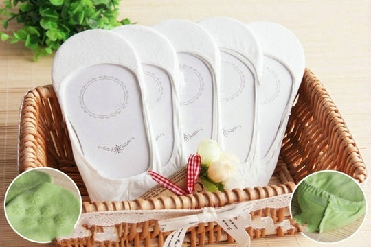 5 Pairs Women Short Summer Slipper Socks Ladies Invisible