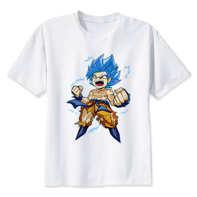 dragon ball super t shirt goku costume Men's  tshirt anime male Dragonball super Z Beerus blue  t-shirt clothing top tees