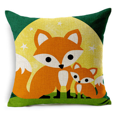 Fashion Cushion Cases Home Decoration Throw Pillow Cover Cars European Red Foxes For Throw Pillow
