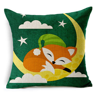 Fashion Cushion Cases Home Decoration Throw Pillow Cover Cars European Red Foxes For Throw Pillow