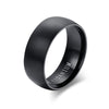 Men's Matte Black Titanium Ring