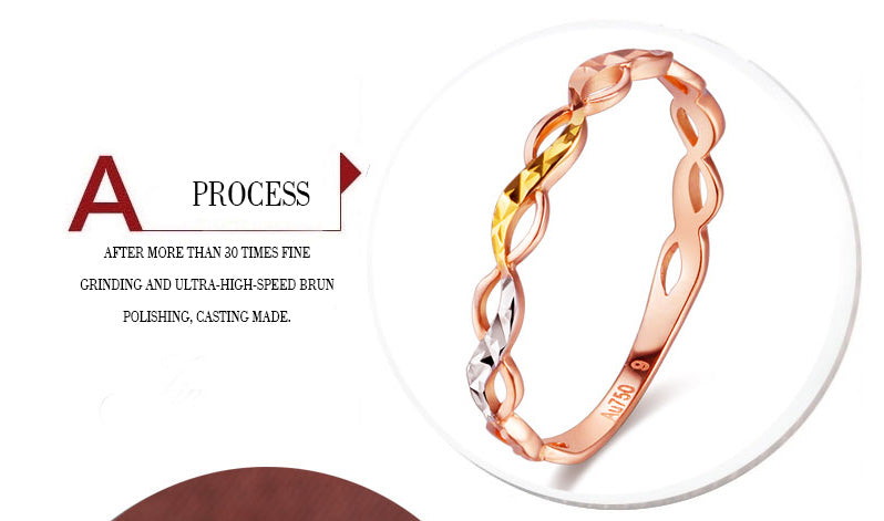 Women's 18k Gold Flower Design Ring