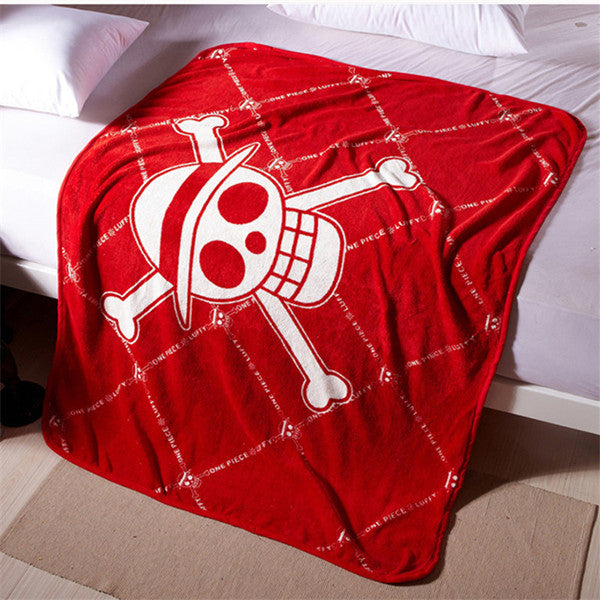One Piece Blanket-Skull Design Fleece Travel Blanket