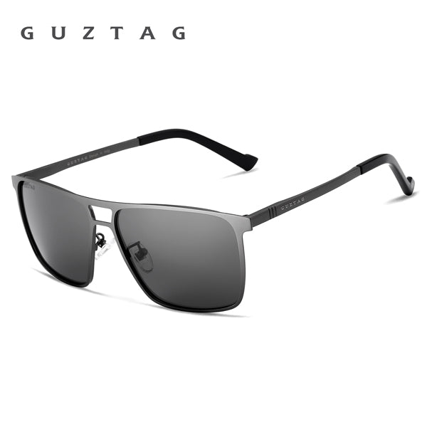 GUZTAG Unisex Stainless Steel Square Men/Women HD Polarized Mirror UV400 Sun Glasses Eyewear Sunglasses For Men oculos G8029