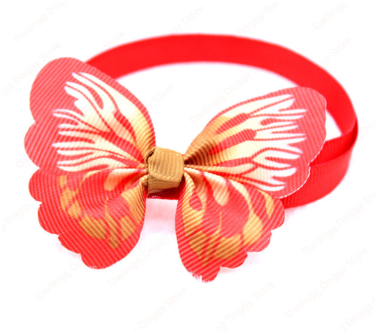 100 Piece: Adjustable Pet Butterfly Bow Tie Collars