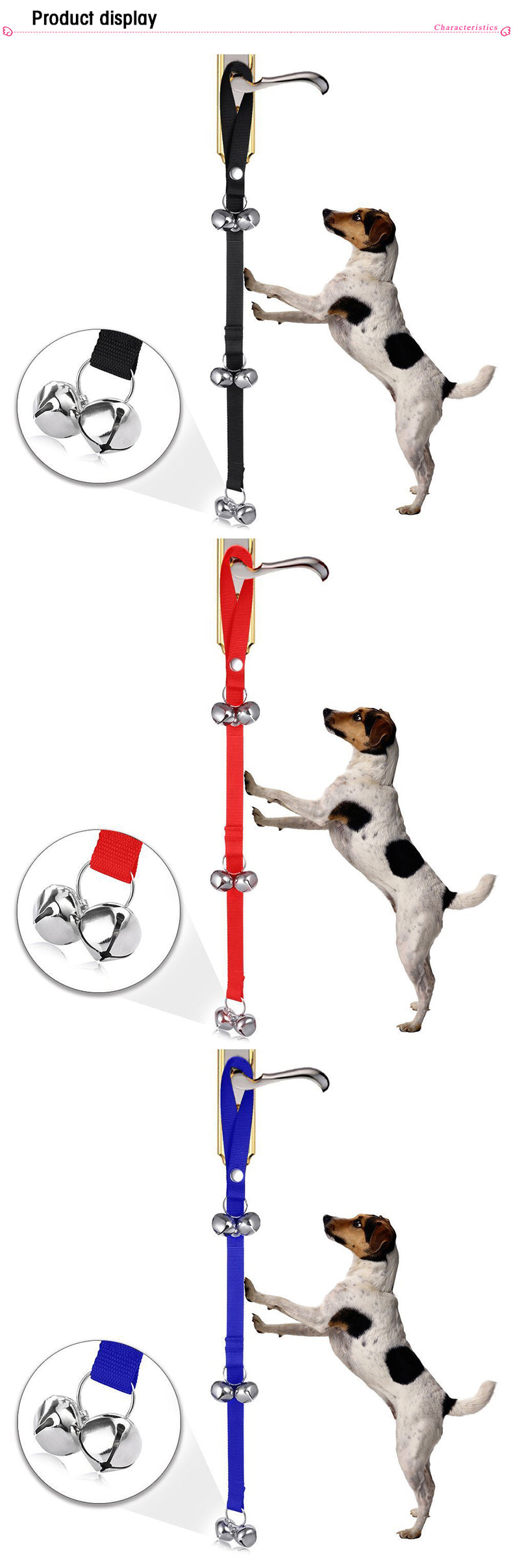 Adjustable Nylon Dog Training Doorbell Rope
