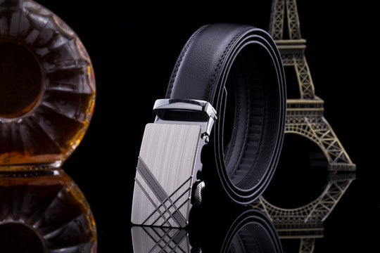 Men's Casual Genuine Leather Cross Slide Buckle